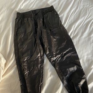 Vegan Leather Joggers